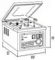 Pakowarka próżniowa CAS CVP wymiary WDH