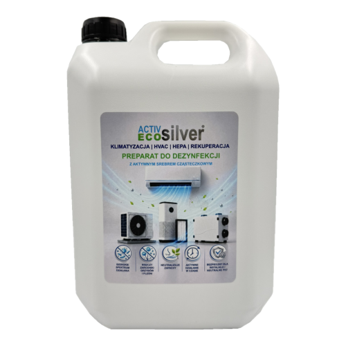 ActivSILVER ECOsilver KLIMATYZACJA HVAC HEPA REKUPERACJA 5L front preparat do dezynfekcji układów klimatyzacji z koloidem srebra.png