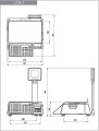 Wymiary wagi CAS CL3000P