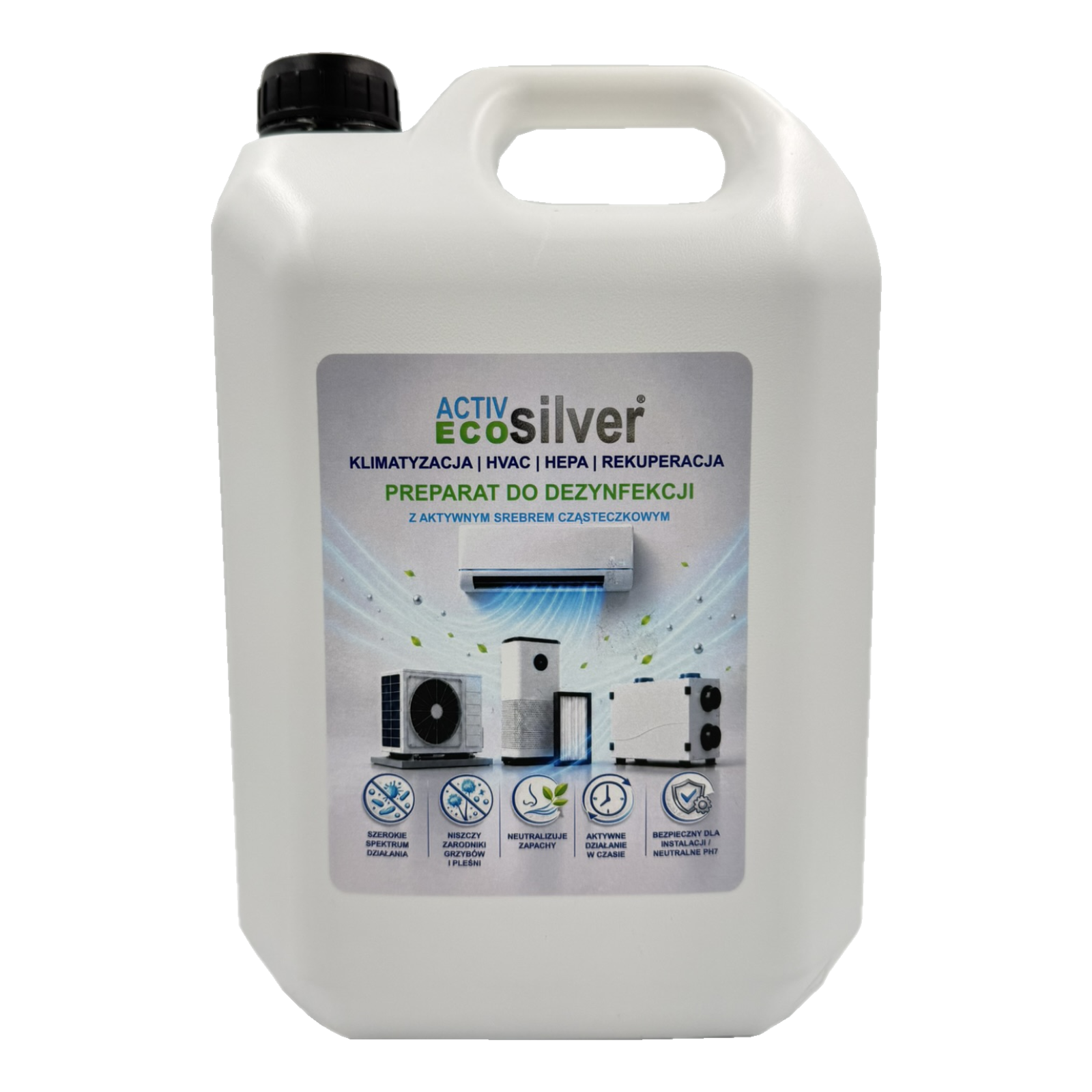 ActivSILVER ECOsilver Klimatyzacja dezynfekcja klimatyzacja HEPA HVAC Rekuperacja 
